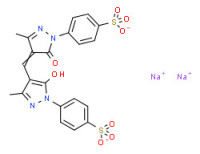 Disodium p-[4,5-dihydro-4-[[5-hydroxy-3-methyl-1-(4-sulphonatophenyl)-1H-pyrazol-4-yl]methylene]-3-methyl-5-oxo-1H-pyrazol-1-yl]benzenesulphonate