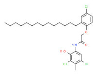 2-(4-chloro-2-tetradecylphenoxy)-N-(3,5-dichloro-2-hydroxy-4-methylphenyl)acetamide