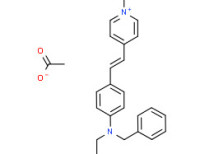 4-[2-[4-[benzylmethyl(ethyl)amino]phenyl]vinyl]-1-(2-hydroxyethyl)pyridinium acetate