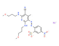 Sodium 2-[[5-cyano-2,6-bis[(3-methoxypropyl)amino]-4-methyl-3-pyridyl]azo]-5-nitrobenzenesulphonate