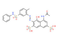 5-(acetylamino)-4-hydroxy-3-[[2-methyl-5-[(phenylamino)sulphonyl]phenyl]azo]naphthalene-2,7-disulphonic acid