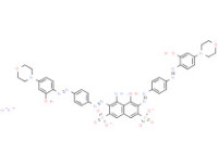 4-amino-5-hydroxy-3,6-bis[[4-[(2-hydroxy-4-morpholinophenyl)azo]phenyl]azo]naphthalene-2,7-disulphonic acid, potassium sodium salt