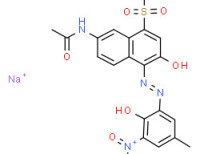 Sodium 7-(acetylamino)-3-hydroxy-4-[(2-hydroxy-5-methyl-3-nitrophenyl)azo]naphthalene-1-sulphonate