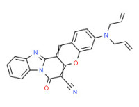 3-(diallylamino)-7-oxo-7H-[1]benzopyrano[3',2':3,4]pyrido[1,2-a]benzimidazole-6-carbonitrile