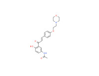 N-[4-hydroxy-3-[3-[4-[2-(morpholin-4-yl)ethoxy]phenyl]-1-oxoallyl]phenyl]acetamide