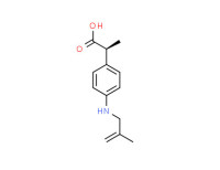 (+)-2-[4-[(isobut-2-enyl)amino]phenyl]propionic acid