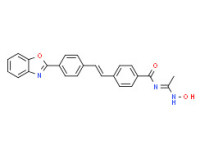 4-[2-[4-(benzoxazol-2-yl)phenyl]vinyl]-N-[1-(hydroxyamino)ethylidene]benzamide