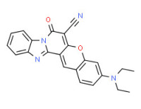 3-(Diethylamino)-7-oxo-7H-(1)benzopyrano(3',2':3,4)pyrido(1,2-a)benzimidazole-6-carbonitrile