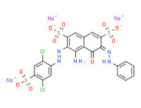 Trisodium 4-amino-3-[(2,5-dichloro-4-sulphonatophenyl)azo]-5-hydroxy-6-(phenylazo)naphthalene-2,7-disulphonate