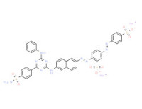 Disodium 2-[[6-[[6-anilino-4-[4-sulphamoylphenyl]-1,3,5-triazin-2-yl]amino]-2-naphthyl]azo]-5-[(4-sulphonatophenyl)azo]benzenesulphonate
