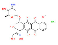 (8S-cis)-10-[(3-amino-2,3,6-trideoxy-a-L-lyxo-hexopyranosyl)oxy]-7,8,9,10-tetrahydro-6,8,11-trihydroxy-8-[2-hydroxy-1-(hydroxyimino)ethyl]-1-methoxynaphthacene-5,12-dione monohydrochloride