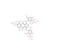 Trisodium 5,8-bis[(2,6-diethyl-4-methyl-3-sulphonatophenyl)amino]-9,10-dihydro-1,4-dihydroxy-9,10-dioxoanthracene-2-sulphonate