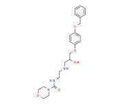 N-[2-[[2-hydroxy-3-[4-(phenylmethoxy)phenoxy]propyl]amino]ethyl]morpholine-4-carboxamide
