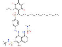N-(tert-butyl)-5-[[(dimethylamino)sulphonyl]amino]-4-[[4-[[1-(4,5-dimethyl-3,6-dioxo-2-propylcyclohexa-1,4-dien-1-yl)tetradecyl]sulphonyl]phenyl]azo]-1-hydroxynaphthalene-2-sulphonamide