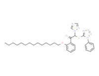 2-[(1-phenyl-1H-tetrazol-5-yl)thio]-o-(tetradecyloxy)-2-(1H-1,2,4-triazol-1-yl)acetophenone