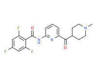 2,4,6-trifluoro-N-[6-(1-methylpiperidine-4-carbonyl)pyridin-2-yl]benzamide