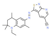 3-[(1-ethyl-1,2,3,4-tetrahydro-2,2,4,7-tetramethyl-6-quinolyl)azo]isothiazolo[3,4-b]pyridine-5-carbonitrile
