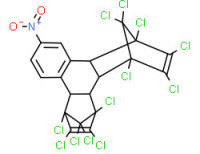 1,2,3,4,5,6,7,8,13,13,14,14-dodecachloro-1,4,4a,4b,5,8,8a,12b-octahydro-10-nitro-1,4:5,8-dimethanotriphenylene