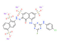 Tetrasodium 2-[[8-[[4-[(4-chlorophenyl)amino]-6-fluoro-1,3,5-triazin-2-yl]amino]-1-hydroxy-3,6-disulphonato-2-naphthyl]azo]naphthalene-1,5-disulphonate