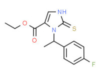 Ethyl (±)-3-[1-(4-fluorophenyl)ethyl]-2,3-dihydro-2-thioxo-1H-imidazole-4-carboxylate
