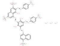 Trisodium 5-[[2,6-dihydroxy-3-[(4-nitrophenyl)azo]-5-[(4-sulphonato-1-naphthyl)azo]phenyl]azo]-4-hydroxy-3-[(4-nitrophenyl)azo]naphthalene-2,7-disulphonate