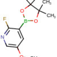 2-fluoro-5-methoxy-3-(4,4,5,5-tetramethyl-1,3,2-dioxaborolan-2-yl)pyridine