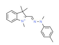 1,3,3-trimethyl-2-[[methyl(p-tolyl)hydrazono]methyl]-3H-indolium thiocyanate