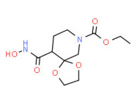 Ethyl 10-[(hydroxyamino)carbonyl]-1,4-dioxa-7-azaspiro[4.5]decane-7-carboxylate