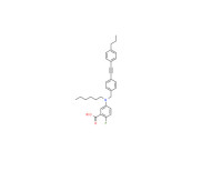 2-Fluoro-5-(hexyl{4-[(4-propylphenyl)ethynyl]benzyl}amino)benzoic acid