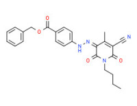 Benzyl 4-[(1-butyl-5-cyano-1,6-dihydro-2-hydroxy-4-methyl-6-oxopyridin-3-yl)azo]benzoate