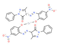 chromium(3+),4-[[3-(dioxidoamino)-6-oxocyclohexa-2,4-dien-1-ylidene]hydrazinylidene]-5-methyl-2-phenylpyrazol-3-one,hydron,5-methyl-4-[(5-nitro-2-oxidophenyl)diazenyl]-2-phenylpyrazol-3-olate