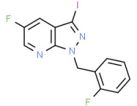 5-fluoro-1-(2-fluorobenzyl)-3-iodo-1H-pyrazolo[3,4-b]pyridine