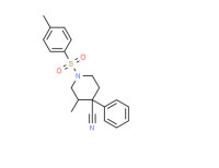 3-methyl-4-phenyl-1-(p-tolylsulphonyl)piperidine-4-carbonitrile