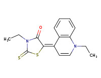 3-ethyl-5-(1-ethyl-(1H)-quinolin-4-ylidene)-2-thioxothiazolidin-4-one