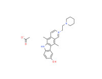 9-hydroxy-5,11-dimethyl-2-[2-(piperidyl)ethyl]-6H-pyrido[4,3-b]carbazolium acetate