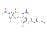 Ethyl 3-[[5-(acetylamino)-4-[(2-bromo-4,6-dinitrophenyl)azo]-2-methoxyphenyl]amino]butyrate