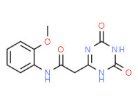 1,4,5,6-tetrahydro-N-(2-methoxyphenyl)-4,6-dioxo-1,3,5-triazin-2-acetamide