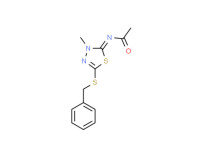 N-[3-methyl-5-[(phenylmethyl)thio]-1,3,4-thiadiazol-2(3H)-ylidene]acetamide
