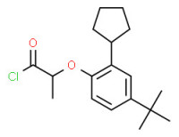 2-[2-cyclopentyl-4-(1,1-dimethylethyl)phenoxy]propionyl chloride