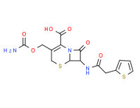 trans-(±)-3-[(carbamoyloxy)methyl]-8-oxo-7-(2-thienylacetamido)-5-thia-1-azabicyclo[4.2.0]oct-2-ene-2-carboxylic acid