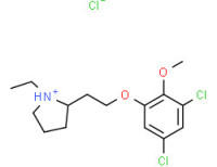 (-)-2-[2-(3,5-dichloro-2-methoxyphenoxy)ethyl]-1-ethylpyrrolidinium chloride