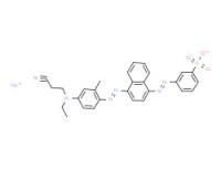 Sodium m-[[4-[[4-[(2-cyanoethyl)ethylamino]-o-tolyl]azo]-1-naphthyl]azo]benzenesulphonate