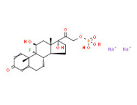 Pregna-1,4-diene-3,20-dione, 9-fluoro-11,17-dihydroxy-21-(phosphonooxy)-, disodium salt, (11ß)-