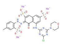 Trisodium 5-[[4-chloro-6-(morpholino)-1,3,5-triazin-2-yl]amino]-4-hydroxy-3-[(4-methyl-2-sulphonatophenyl)azo]naphthalene-2,7-disulphonate