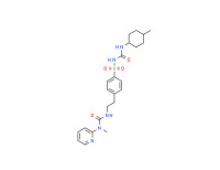 N-[[(4-methylcyclohexyl)amino]carbonyl]-4-[2-[[(methyl-2-pyridylamino)carbonyl]amino]ethyl]benzenesulphonamide