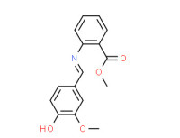 Methyl 2-[[(4-hydroxy-3-methoxyphenyl)methylene]amino]benzoate