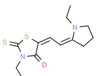 Potassium 5-[(1-ethylpyrrolidin-2-ylidene)ethylidene]-4-oxo-2-thioxothiazolidin-3-ethanesulphonate