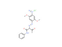 2,5-dimethoxy-4-[[2-oxo-1-[(phenylamino)carbonyl]propyl]azo]benzenediazonium chloride