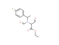 Ethyl N-[1-(4-fluorophenyl)ethyl]-N-formyl-3-oxoalaninate