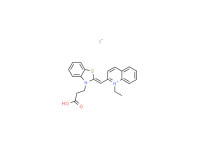 2-[[3-(2-carboxyethyl)-3H-benzothiazol-2-ylidene]methyl]-1-ethylquinolinium iodide